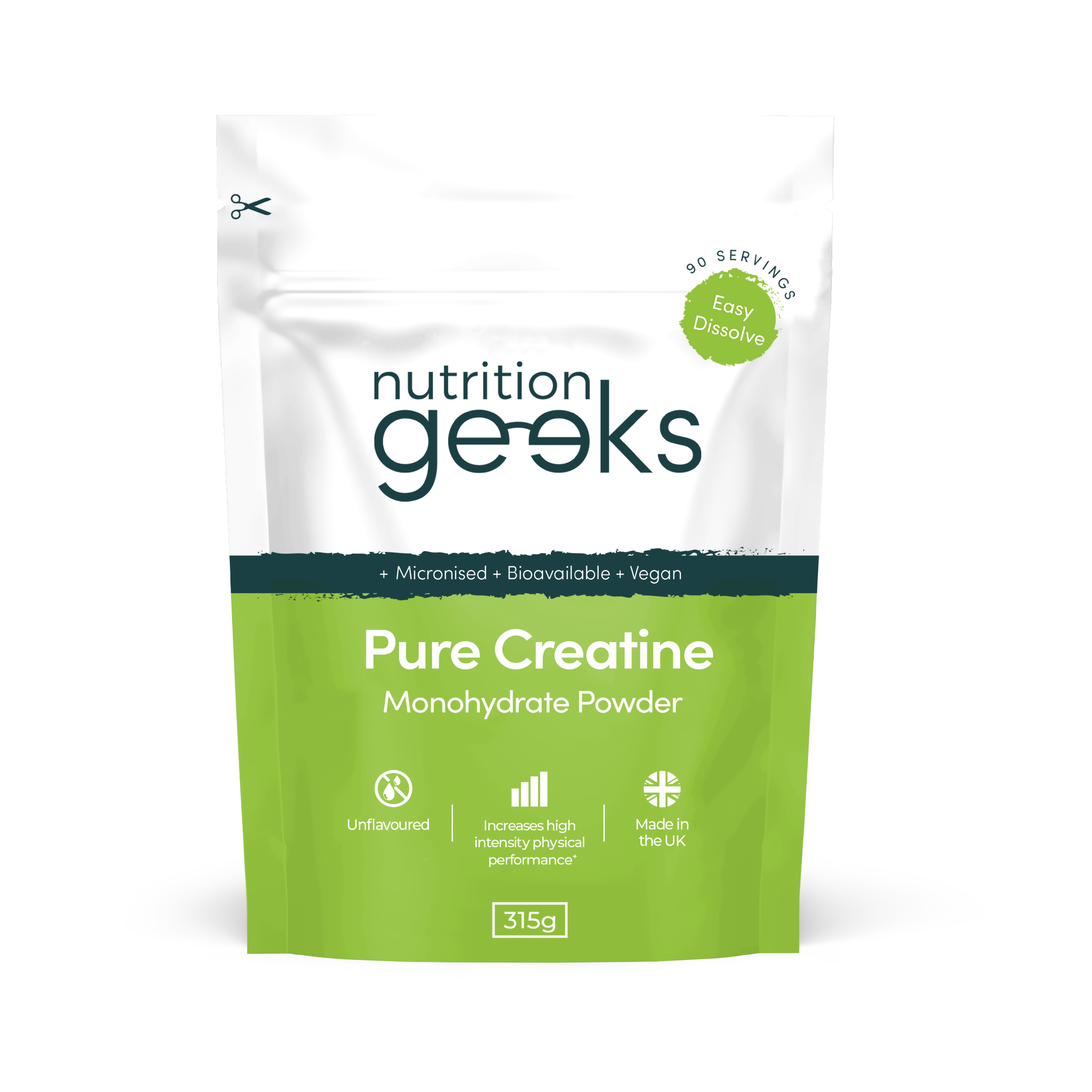 Pure Creatine Monohydrate Powder Nutrition Geeks 