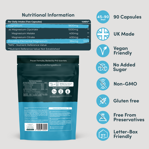 Magnesium Glycinate 3-in-1-Nutrition Geeks