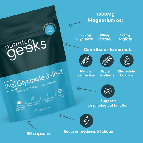 Magnesium Glycinate 3-in-1-Nutrition Geeks