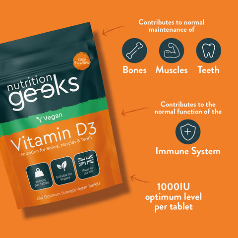 Vegan Vitamin D 1000iu Optimum Strength-Nutrition Geeks